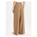 Weekend Max Mara Bavlnené nohavice Diletta 2415131062 Hnedá Wide Leg