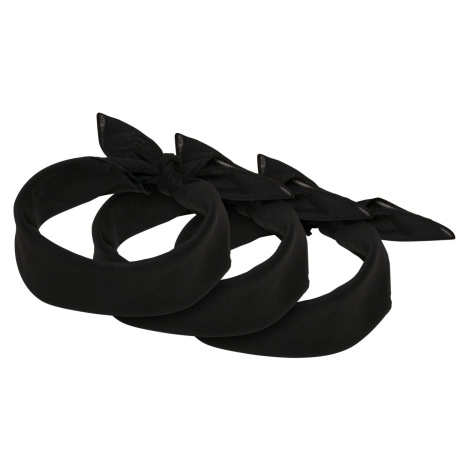 Bandana 3-Pack Black/Black Urban Classics