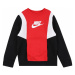 Nike Sportswear Mikina 'Amplify'  biela / čierna / červená