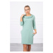 Dress with hood and pockets dark mint