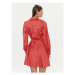Marciano Guess Košeľové šaty 4RGK37 7014A Červená Regular Fit