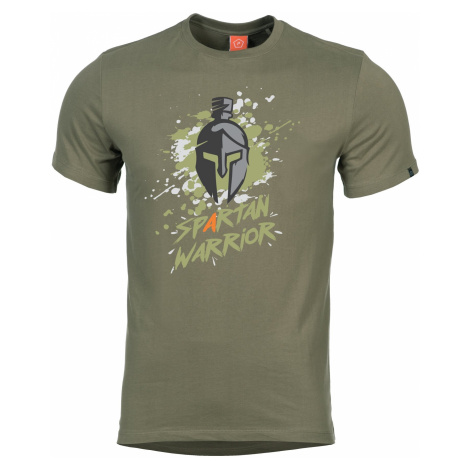 Pánske tričko PENTAGON® Spartan Warrior - zelené