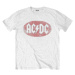 AC/DC Tričko Oval Logo Vintage White