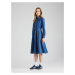 UNITED COLORS OF BENETTON Košeľové šaty  modrá