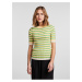 Women's Green and Yellow Striped Light Sweater Pieces Crista - Women