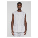 Men's Striped Mesh tank top white