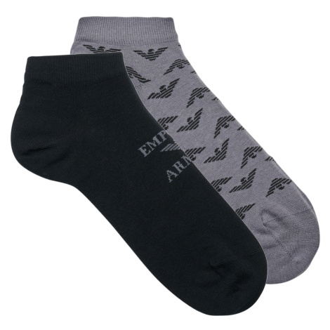 Emporio Armani  3F292 X2  Kotníkové ponožky Čierna