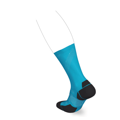Bežecké ponožky Run900 tenké po lýtka modré