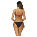 MODRO-ČERVENÉ BIKINY SO ŽLTÝM PRUHOM FELICIA BLU ASSOLUTO-ANARANJADO M-491 (3)