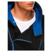 Ombre Hoodie B297 Black/Blue