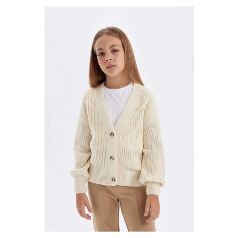 DEFACTO Girl V Neck Cardigan