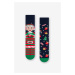 Tmavomodré vzorované ponožky Elf 078
