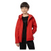 Chlapčenská turistická softshellová bunda 4F JUNIOR SOFTSHELL JACKET M091-62S-RED