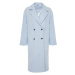 Trendyol Baby Blue Oversize Wide Cut Plush Coat