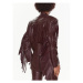Remain Kožená bunda Leather Fringed RM2051 Bordová Regular Fit