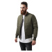 Basic Quilt Bomber Jacket Olive