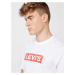 LEVI'S ® Tričko 'SS Relaxed Fit Tee'  červená / biela