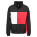 Tommy Jeans Prechodná bunda 'ARCHIVE FLAG'  sivá / červená / čierna / biela