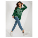 Dark green long sweatshirt