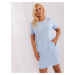 Light blue cotton dress in larger size