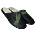 Pánske čierno-zelené papuče TIBOR