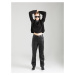Calvin Klein Jeans Sveter 'INTARSIA LOOSE'  čierna / biela