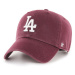 Čiapka 47brand MLB Los Angeles Dodgers fialová farba, s nášivkou