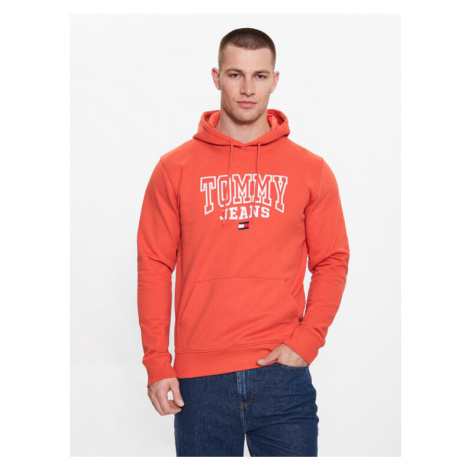 Tommy Jeans Mikina DM0DM16792 Oranžová Regular Fit Tommy Hilfiger