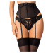 Podvazkový pás Obsessive Serena Love garter belt Farba: Čierna