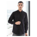 G721 DEWBERRY MEN'S SHIRT-DARK BLACK