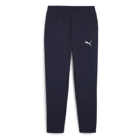 Puma TEAMFINAL CASUALS PANTS Pánske športové tepláky, tmavo modrá, veľkosť