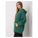 ZELENÁ OVERSIZE MIKINA BEZ POTLAČE RV-BL-6989.37X-GREEN