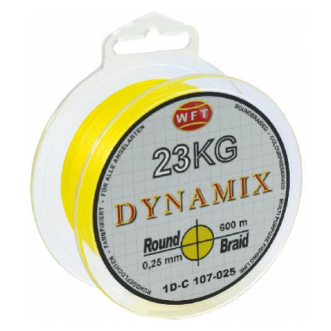 Wft splietaná šnúra round dynamix kg žltá 300 m - 0,16 mm 14 kg