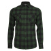 Plaid flannel shirt blk/forest