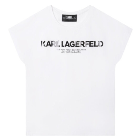 KARL LAGERFELD Tričko Z15415 S Biela Regular Fit