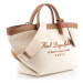 Kabelka Karl Lagerfeld Hotel Karl Sm Tote Canvas Natural