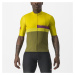 CASTELLI Cyklistický dres s krátkym rukávom - A BLOCCO - žltá/zelená/fialová
