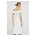 Šaty Ivy Oak biela farba,mini,priliehavá,IO1100X7089