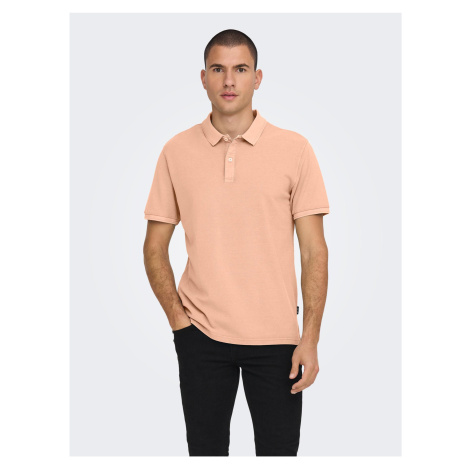 Apricot Men's Basic Polo T-Shirt ONLY & SONS Travis - Men