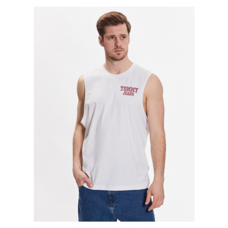 Tommy Jeans Tank top Basketball DM0DM16307 Biela Relaxed Fit Tommy Hilfiger