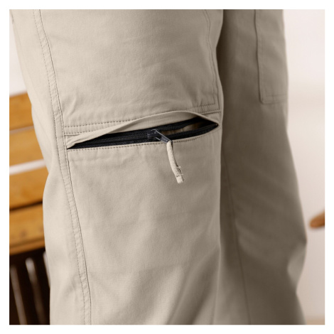 Plátené dlhé nohavice s vreckami a pružným pásom Blancheporte