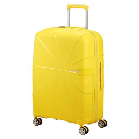 American Tourister Skořepinový cestovní kufr StarVibe M EXP 70/77 l - žlutá