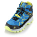 Kids outdoor shoes with membrane ALPINE PRO TITANO electric blue lemonade