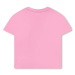 Detské bavlnené tričko HUGO ružová farba