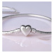 Linda's Jewelry Náramok DIY Srdce Klip chirurgická oceľ INR170 Dĺžka: 20