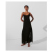 Plážové Oblečenie Karl Lagerfeld Hotel Karl Strappy Beach Dress Black