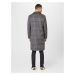 BURTON MENSWEAR LONDON Prechodný kabát  sivá melírovaná / čierna / biela