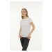 Lumberjack W-CT123 BASIC PES C NECK WHITE Woman Sleeve T-Sh