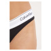 Brazílske nohavičky Calvin Klein Underwear čierna farba, 000QF5981E