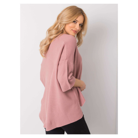 Sweater-269-SW-15515.02-dark pink Rue Paris